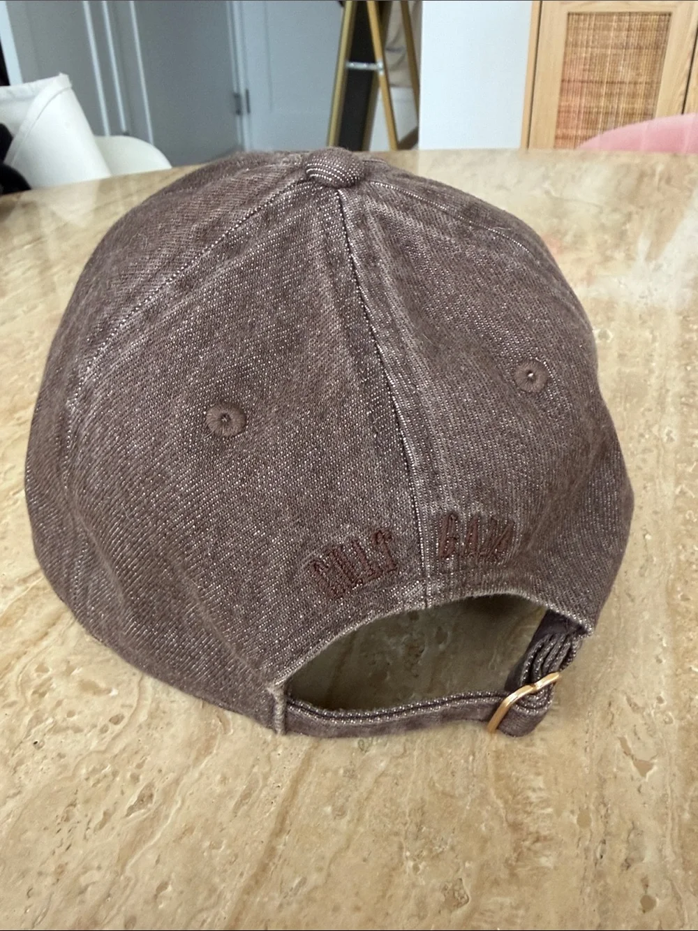 Limited Edition Gap x Cult Gaia |  Embroidered Brown Baseball Cap